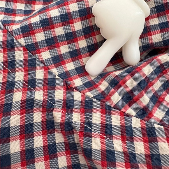 Ralph Lauren Classic Fit Men's XXL Button Down Shirt Gingham Check Red Blue Pony - Picture 9 of 9